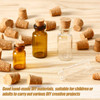 Jetec 350 Pieces Small Cork Stoppers Mini Tapered Cork Plugs Glass Bottles Tops for DIY Craft Projects (0.4 x 0.3 Inches)