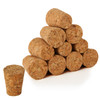 CertBuy 200 Pcs 7 Tapered Cork Plug Blank Wine Corks Wine Stoppers Replacement Corks for Wine Beer Bottle Crafts 0.8 x 0.6 x 1 Inch