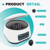 Lab Centrifuge Machine LC400PRO 2ml/5ml/10ml x 8, 15ml x 4 Low Speed 500-5000rpm,2683xg RCF Digital Benchtop Centrifuges w/Timer