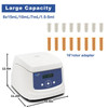 Lab PRP Centrifuge Machine 8x15mL/10mL/7mL/1.5-5ml, 300-4000rpm(Max. 1860xg),Digital Lab PRF Centrifuge Timer 30sec-99min55sec/Continuous Mode,Noise≤55dB.110V