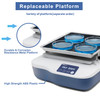 Digital Orbital Shaker Adjustable Speed 40-200RPM,Capacity 2KGS, Orbital Rotator Shaker with Continuous Mode or Timer Mode(1min-99h59min), Replaceable Platform,Labs and Classrooms