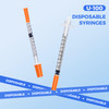 1 ML 29G 5/16 in (8 mm) Syringe, Disposable Individually Wrapped , 100 Pcs