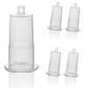 Needle Holder Transparent Connector (Lancet Not Included)  Disposable Protective Training Tool for Nurses & Medical Students (50-Pack)