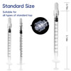 1mL Luer Lock Syringe (No Needle) - Sterile, Individually Wrapped - Pack of 30, Accurate Liquid Measurement, Leak-Proof Design