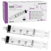 100 Pack, ONE-CARE 20ml Luer Lock Syringe, Sterile, Individually Wrapped 100 Syringes, Accurate Liquid Measurement