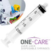 100 Pack, ONE-CARE 20ml Luer Lock Syringe, Sterile, Individually Wrapped 100 Syringes, Accurate Liquid Measurement