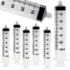 ONE-CARE 60ml Luer Lock Syringe, 60 Pack, Sterile Plastic Tool for Oil Suction, Automotive Fluids, Hydroponics & Liquid Transfer - Industrial Grade - Individually Wrapped, Syringe Only
