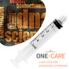 MediVena ONE-CARE 5ml Luer-Lock Syringes, Sterile, 100/bx Blister-Packed Syringes 5cc