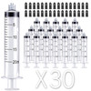 30 Pack 20ml Luer Lock Syringe Without Needle Plastic - Syringes for Glue Syringe and Liquid (20ML)
