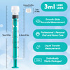 3ml/cc Syringe Without Needle Luer Lock Syringes with Cap, Sterile, Disposable, 50 Pack