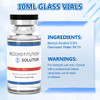 Reconstitution Solution 4 Pack 10ML, Ultra Clean Solution in Premium Glass Vials with Flip-Off Caps Triple Sealed