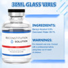 Reconstitution Solution 4 Pack 30ML, Ultra Clean Solution in Premium Glass Vials with Flip-Off Caps Triple Sealed