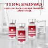3 Pack (10mL Each) | Reconstitution - in Premium Glass Vials | Triple Sealed | Ultra Clean
