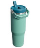 STANLEY IceFlow 2.0 Flip Straw Tumbler with Handle 30 oz | Twist On Lid and Flip Up Straw | Leakproof Water Bottle | Insulated Stainless Steel | BPA-Free | Spring Green