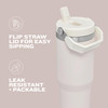 Stanley IceFlow 2.0 Flip Straw Tumbler with Handle 30 oz | Twist On Lid and Flip Up Straw | Leak Resistant Water Bottle | Insulated Stainless Steel | BPA-Free | Toast