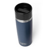 YETI Rambler 16 oz Travel Bottle, Stainless Steel, Vacuum Insulated with Leakproof Commuter Cap, Navy