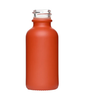 1 oz (30ml)  Red Orange Glass Boston Round Bottle 20-400 neck finish