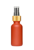 1 oz (30ml) 20-400  Red Orange Glass Bottles With Black Gold Fine Mist Sprayer