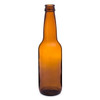 12 oz Amber Glass Longneck Beer Bottles (Gold Pry-Off Cap) (Case of 144)