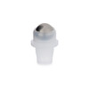 2.7 Dram (10 ml) Frosted Glass Vial with Stainless Steel Roller Ball & Silver PP Cap