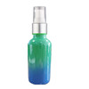 1 Oz Sage Green and Blue Multi-fade Bottle w/ White - Silver Treatment Pump