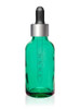 1 Oz Caribbean Green Glass Bottle w/ Black Silver Calibrated Glass Dropper