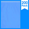 200 Count - 13 X 18" - 2 Mil Clear Plastic Reclosable Zip Poly Bags with Resealable Lock Seal Zipper