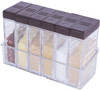 Spice Shaker Jars, Seasoning Shaker Box Condiment Set, Seasoning Storage Containers,Brown