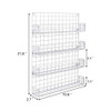 Spice Racks Organizer Wall Mounted 4-Tier Stackable Iron Wire Hanging Season Shelf Storage Racks,Great for Kitchen and Pantry Storing Spices