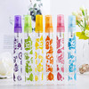 H&D 6pcs Glass Tube Empty Perfume Bottle perfect for Travelling or Gifts (multicolor)