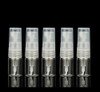 10pcs Mini Clear 2ml 5/8 Dram Fine Mist Atomizer Vial Glass Bottle Spray Refillable Perfume Empty Sample Bottle Clean Cloth for Travel Party Free 3ML Dropper