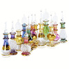 Egyptian Perfume Bottles Wholesale Set Of 12 Size 2" (5 cm) mouth-blown with handmade golden Egyptian decoration for Perfumes & Essential Oils