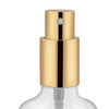 50ml Clear Glass Spray Bottles, Perfume Atomizer, Shiny Gold Fine Mist Spray