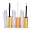 10ml Empty Mascara Tube Eyeliner Cream Container Bottle, Lip Gloss Bottle with 3 Piece Funnel & Rubber Inserts for Castor Oil(Golden)