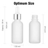 Eye Dropper Bottle 1 oz (24 Pack Frosted Glass Bottles 30ml with Silver Caps, 48 Labels, Funnel & Measured Pipettes) Empty Tincture Bottles for Essential Oils, Perfume