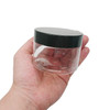 4 oz clear PET plastic single wall jar with 70-400 neck finish w/ Plastic Lined Caps- Case of 600