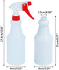 Cosywell Plastic Spray Bottles 750 ml Heavy Duty Spraying Bottle 2 Pack Leak Proof Mist Water Bottle for Chemical and Cleaning Solutions All-Purpose Adjustable Head Sprayer Assorted Colors