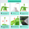 Manual Garden Sprayer Hand Lawn Pressure Pump Sprayer Safety Valve Adjustable Nozzle Half Gal