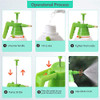 Manual Garden Sprayer Hand Lawn Pressure Pump Sprayer Safety Valve Adjustable Nozzle 55oz