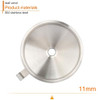 Stainless Steel Funnel, 11cm 304 Stainless Steel Kitchen Funnel with Removal Stainless Steel Strainer Food Filter Strainer for Transferring Liquids, Oil (4.3 inches)