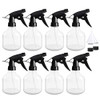 8 Pack, 8oz Empty Clear Plastic Spray Bottles with Trigger Sprayers, Fine Mist Adjustable Nozzle for Plants, Cleaning Solutions, Essential Oils