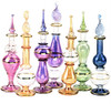 Egyptian Perfume Bottles Wholesale Set Of 12 Size 4" mouth-blown with handmade golden Egyptian decoration for Perfumes & Essential Oils.-1613271599