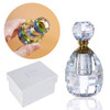 3ml Crystal Perfume Bottles Clear Decor Vintage Style Empty Faceted Glass Bottles Refillable