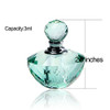Vintage Light Green Crystal Empty Refillable Mini Perfume Bottle 4ML