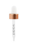 2 oz White/Matte Rose Gold Calibrated Glass Dropper  with 20-400 neck finish