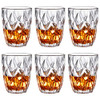 Whiskey Glasses - 10 OZ Old Fashioned Crystal Rocks Glasses, Premium Scotch Glasses, Rock Style Old Fashioned Drinking Glassware, Perfect for Scotch, Bourbon and Old Fashioned Cocktails-Set of 6