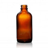 8 oz Amber Glass Boston Round Bottle with 28-400 neck finish