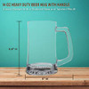 14 oz. ARC Glass Beer Mugs - 10 pack - Clear