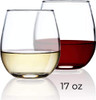 Shatter-Resistant Stemless Wine Glass Set (16 ounce (12 pack))