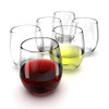 Stemless Wine Glasses Set of 6-15 0z. Oversized Wine Glass - Made from BPA-Free, Sturdy Glass - Dishwasher Safe - Perfect to Use As Red Wine Glasses or White Wine Glasses